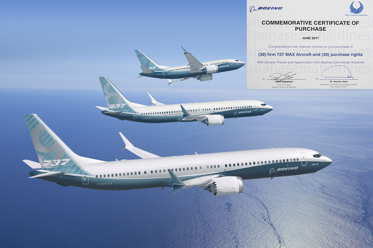 Aseman inks final deal to purchase 60 B737-Max jets